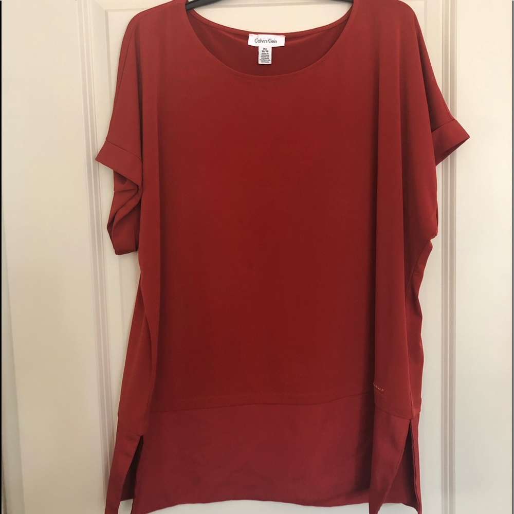 Calvin Klein rust colored tunic.